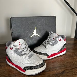 Toddler size 6c Jordan 3s Retro